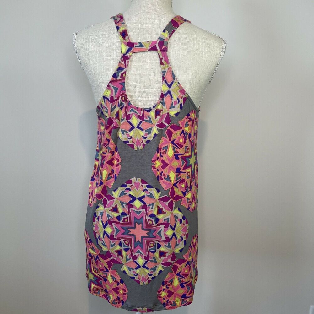 CAbi Harmony Racerback Southwest Geo Print Sleeveless Tank Top Pink Womens Small - Picture 4 of 12